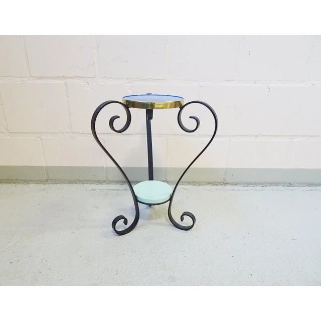 Wood Mid-Century French Wrought Iron Planter, 1950s For Sale - Image 7 of 11