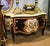 French Louis XV Floral Bombe Chest – Hand-Painted Marquetry, Marble Top & Gilded Details For Sale - Image 4 of 4