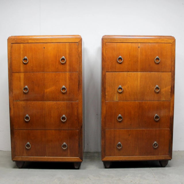 Art Deco French Dresser, 1920s, Set of 2 For Sale - Image 11 of 13