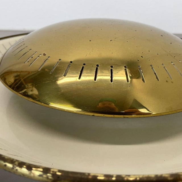 Brass Ceiling or Wall Light in the style of Gino Sarfatti, Italy, 1950s For Sale - Image 12 of 18