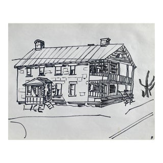 1985 Frank Wallace North Hero Vermont Drawing For Sale