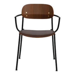 Stellar Works Ori Dining Armchair in Natural Walnut