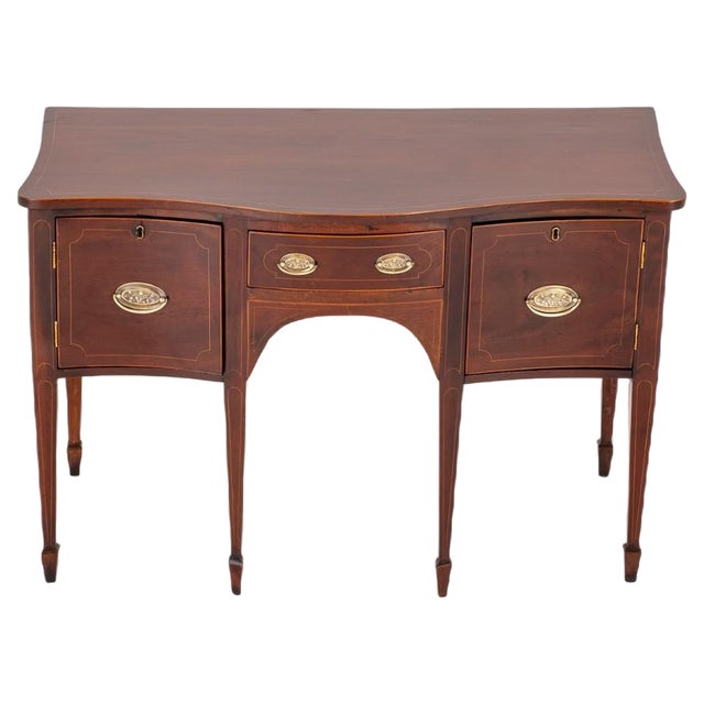 Georgian Sideboard in Mahogany Server Buffet, 1890s For Sale