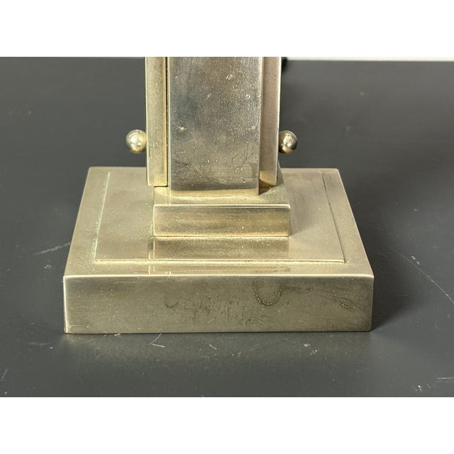 Art Deco Dutch Nickel Desk Lamp, 1930s For Sale - Image 10 of 18