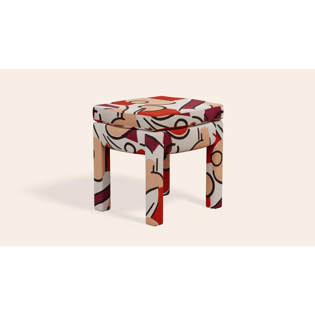 Contemporary Grenadine Piero Ottoman by Ceraudo For Sale - Image 3 of 9