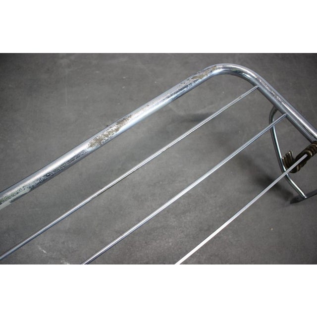 Silver Vintage Bauhaus Chrome Wall Coat Hanger, 1930s For Sale - Image 8 of 9