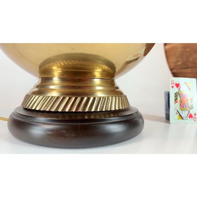 Frederick Cooper Mid 20th Century Fredrick Cooper Brass Lamp, Hollywood Regency, Midcentury Modern For Sale - Image 4 of 12