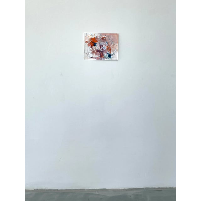 Abstract Abstract Small Work on Paper Acrylic Painting Untitled #13 by Stephanie Visser For Sale - Image 3 of 8