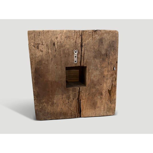 2010s Andrianna Shamaris Sculptural Wood Wall Hanging or Low Side Table For Sale - Image 5 of 5