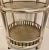 Wood McGuire "Petit Porto" Three Tier Silver Finish Rattan Bamboo and Leather Rolling Bar Cart For Sale - Image 7 of 12