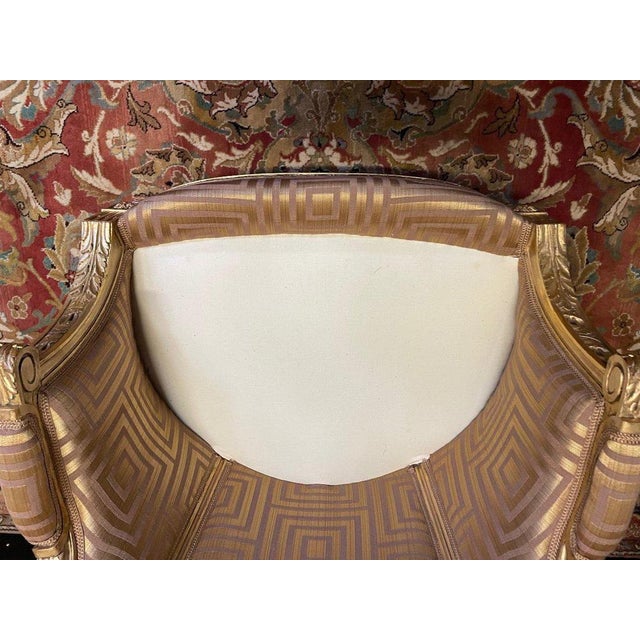 Gold Louis XVI Winged Shepherdess in Golden Wood For Sale - Image 8 of 9