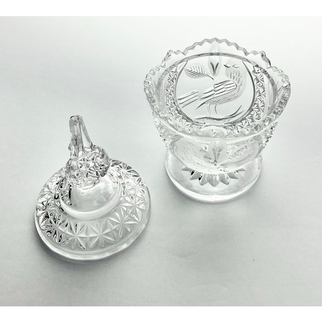1990s Hofbauer “Byrdes” Crystal Dinnerware Serving Hostess & Decor Set - 5-Piece For Sale - Image 11 of 11
