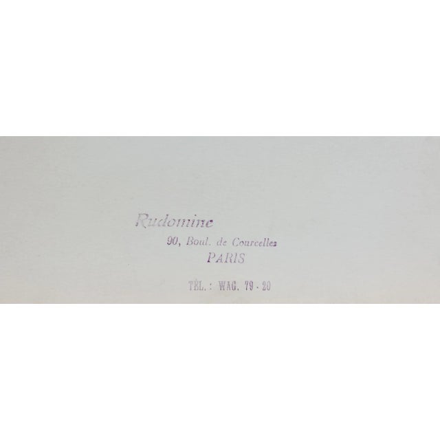 Vintage photograph by Albert Rudomine. The subject is Auguste Rodin's sculpture "Thought Emerging from Matter". Silver...