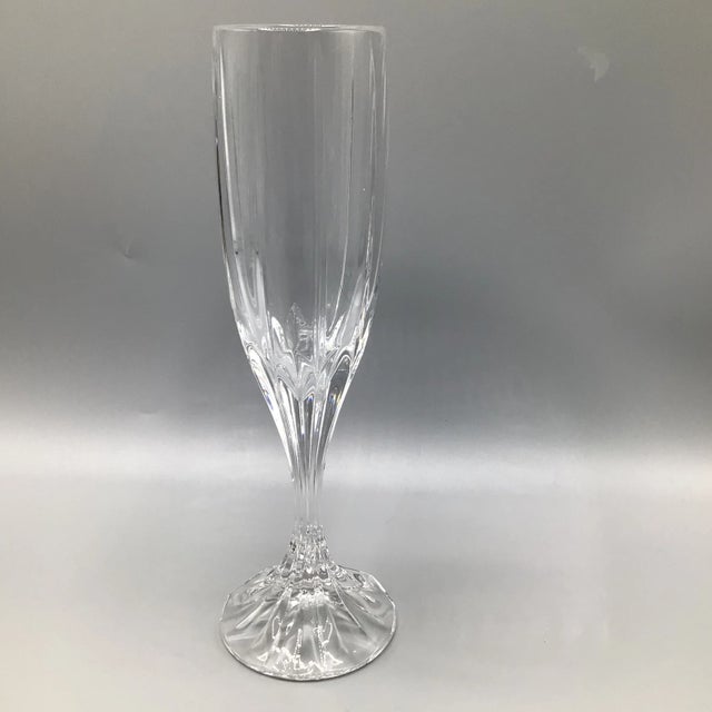 Hollywood Regency Park Lane Champagne Flutes by Mikasa-Set of 5 For Sale - Image 3 of 12