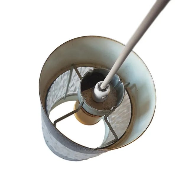 Mid-Century Modern Mid-Century Ice Glass Pendant Lamp from Philips, 1950s For Sale - Image 3 of 5