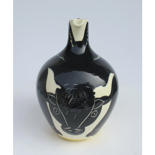 1970s Vintage C.1970''s Original Signed & Numbered Ceramic Pottery "Taureau" (Bull) Jug With Handle by Picasso, Padilla Foundry For Sale - Image 5 of 13
