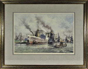 Hendrikus Elias Roodenburg, Rotterdam, Maashaven, 1958