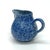 Ceramic Vintage Mid-Century Modern Blue & White Splatterware Creamer and Sugar Bowl Set For Sale - Image 7 of 10