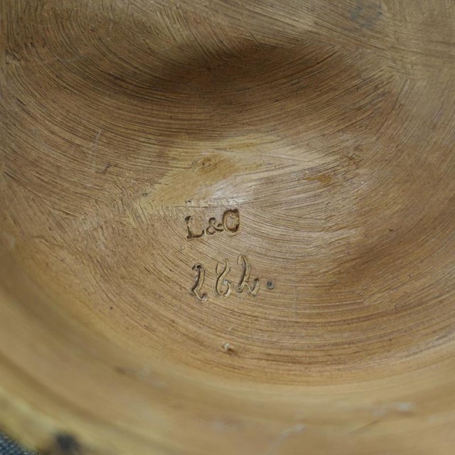 Black Black Forest Huntsmen Pottery Figures, 1800s, Set of 2 For Sale - Image 8 of 9