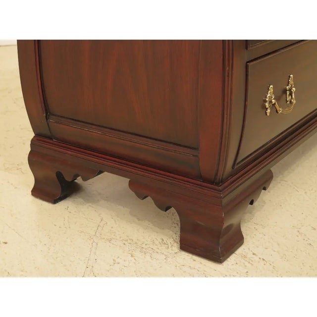 2000 - 2009 Henkel Harris Mahogany Bombe Dresser For Sale - Image 5 of 9