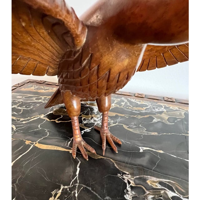 Vintage Falcon Wood Carving For Sale In Buffalo - Image 6 of 7