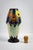 Shell-Shaped Vase in Polychrome Glazed Ceramic with Stylized Floral Decor by D'Argyl for E. Val & Cie, Paris, 1928-1935 For Sale - Image 9 of 11