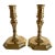Pair of Vintage Baldwin Brass Candlesticks, Octagonal Base, Usa Made, 6.75" For Sale