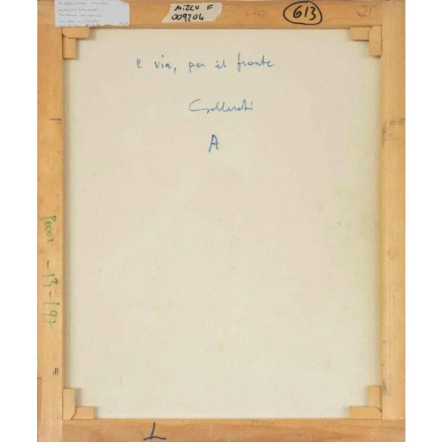 Alberto Gallerati, To the Front, Oil on Canvas, 1970s For Sale - Image 4 of 5
