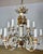 Rococo Rococo Chandelier With Gilt Putti and Hand-Painted Ir For Sale - Image 3 of 15