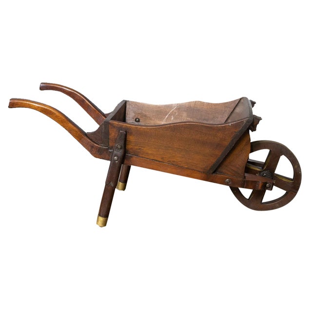 Mahogany Child's Wheelbarrow, 1970s For Sale