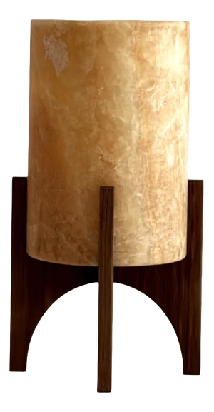 Comet No. 0202 Hand-Carved Alabaster Table Lamp by Material Lights