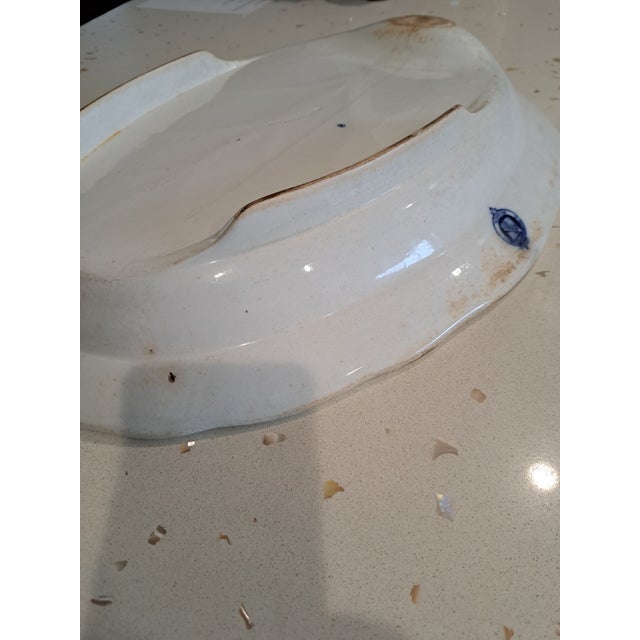 Meissen Porcelain Early 20th Century Blue Onion Platter For Sale - Image 4 of 16