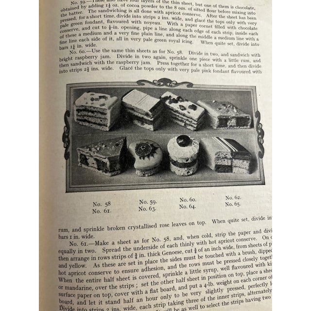 1910 All About Genoese Petit Fours Cookbook For Sale - Image 10 of 13