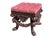 18th C Style Carved Italian Walnut Footstool Ottoman Bench For Sale - Image 4 of 5