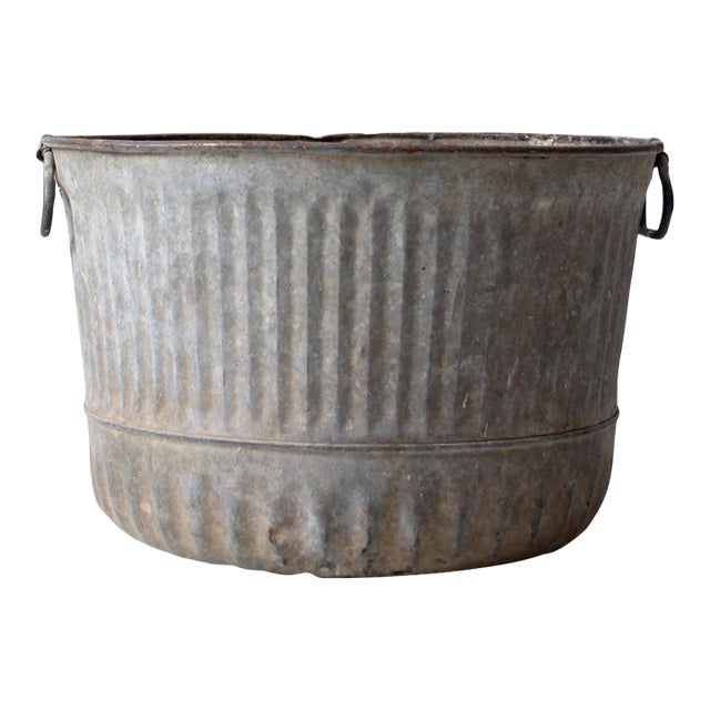 Vintage Galvanized Bucket Chairish