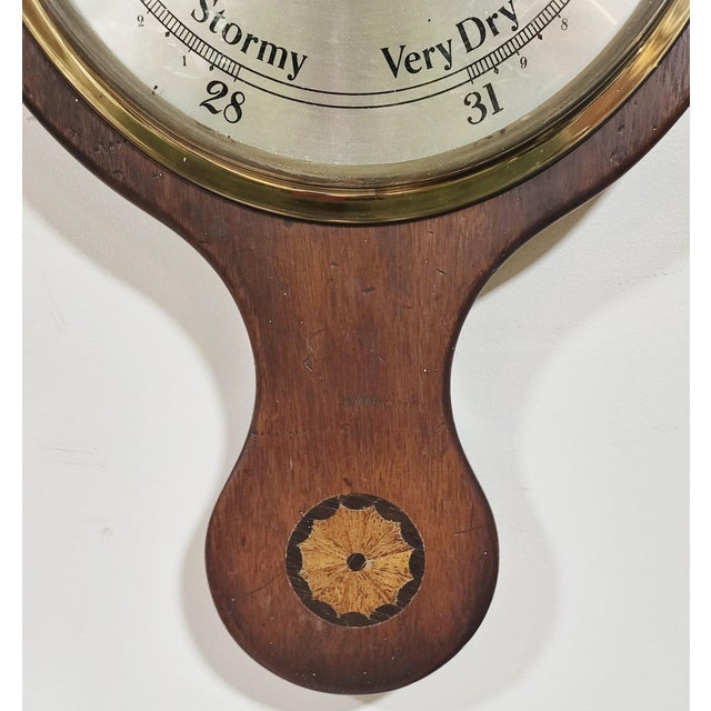 Vintage 20th C English Style Conch Shell Carved Barometer For Sale In New York - Image 6 of 12