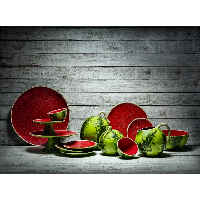 2020s Bordallo Pinheiro Watermelon Salad Serving Set, 5 Pieces For Sale - Image 5 of 10