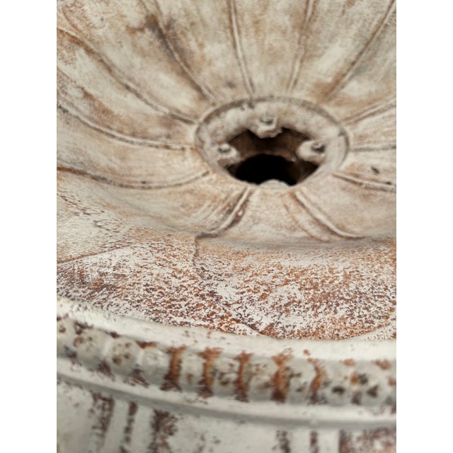 Late 20th Century Iron Urn With Wooden Pedestal For Sale - Image 10 of 18