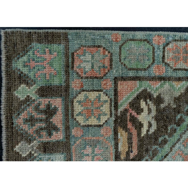 Turkish Oushak Rug 2'9" x 6'4" #20090 For Sale - Image 4 of 8