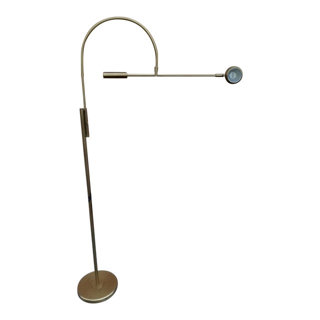 Restoration Hardware Lacquered Burnished Brass Orbiter II Task Floor