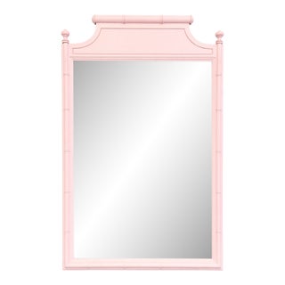 Henry Link Pagoda Mirror in Giorgia Pink Lacquer – Satin Finish, 41” H For Sale