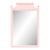 Henry Link Pagoda Mirror in Giorgia Pink Lacquer – Satin Finish, 41” H For Sale