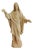 Large French Plaster Sacred Heart of Jesus Statue, 20th Century For Sale
