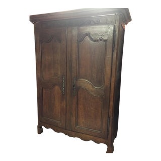 Early 18th Century Antique French Oak Armoire For Sale
