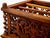 Wood Antique English Victorian Pierced Burl Walnut Music Canterbury For Sale - Image 7 of 11
