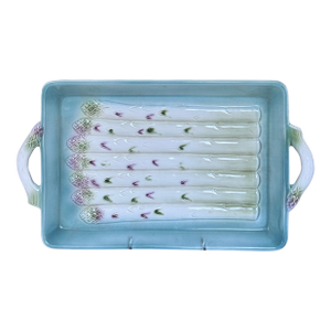 Made in Italy Vintage Asparagus Plate With Handles