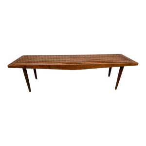 Mid 20th Century Mid Century Slat Teak Bench or Coffee Table.