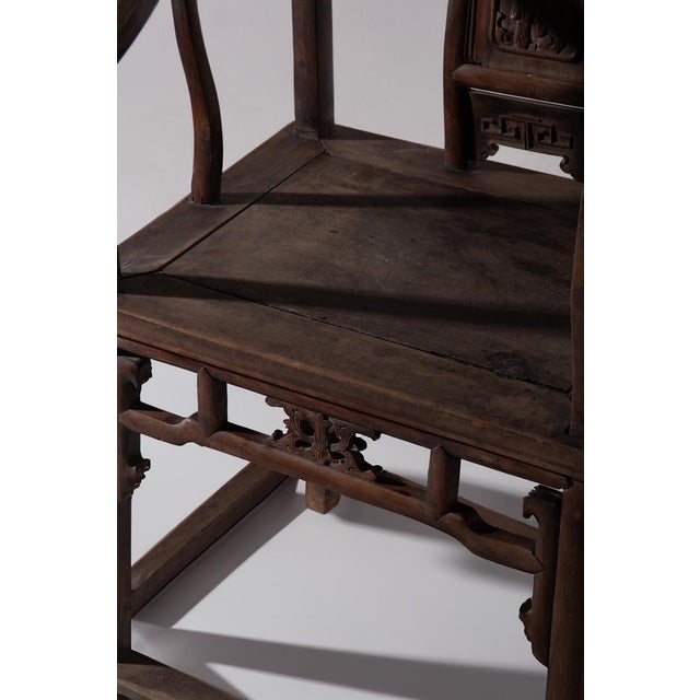 Traditional Ming Style Southern Officials Chair, 1650s For Sale - Image 9 of 10