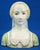 Item : a magnificent, hand-sculpted, vitrified majolica terracotta sculpture depicting a bust of queen claudie de france....