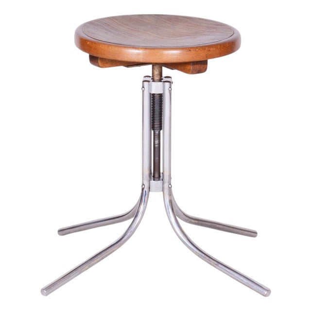 Bauhaus Piano Stool from Mücke-Melder, Czech, 1930s For Sale